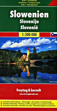 Slovenia Folded Travel and Road Map by Freytag and Berndt