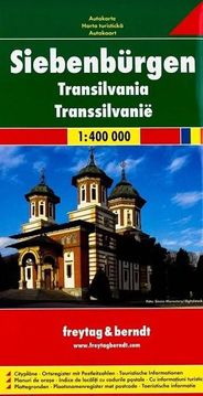 Transylvania Romania Travel Map Freytag and Berndt