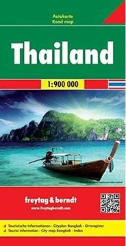 Thailand Folded Travel and Road Map by Freytag and Berndt