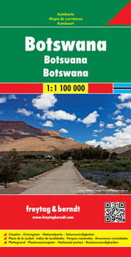 Botswana Travel Map Freytag Berndt