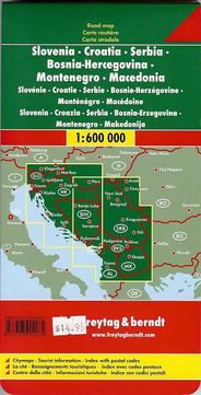 Slovenia Croatia Bosnia Freytag and Berndt Travel Road Map