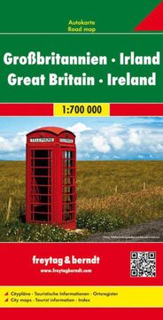 Great Britain and Ireland Travel Road Map Freytag and Berndt