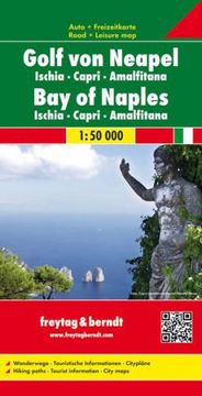 Gulf of Naples Italy Travel Road Map Freytag and Berndt