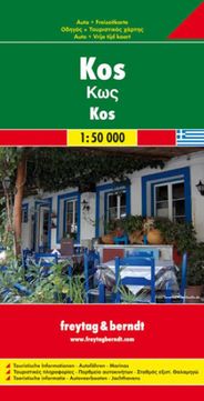 Kos Greece Greek Islands Travel Road Map Freytag and Berndt