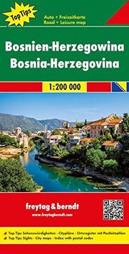 Bosnia and Herzegovina Travel Map Freytag and Berndt