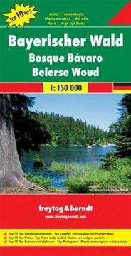 Bavarian Forest Travel Road Map Germany Freytag and Berndt