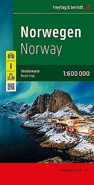 Norway Folded Travel and Road Map by Freytag and Berndt