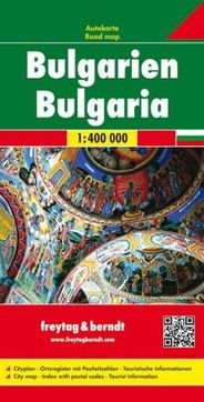 Bulgaria Travel Road Map Freytag and Berndt