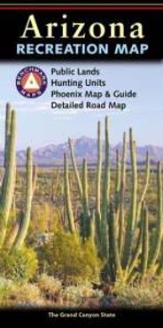 Arizona Recreational Road Map by Benchmark