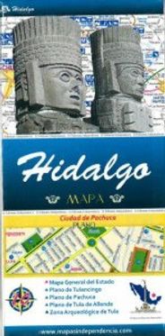Hidalgo Mexico State Travel Road Folded Map