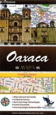 Oaxaca Mexico State Travel Road Folded Map