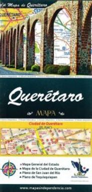 Queretaro Mexico State Travel Road Folded Map
