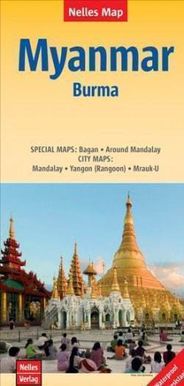 Myanmar Burma Travel Road Map Nelles