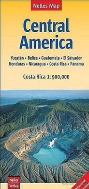 Central America Travel Road Map Nelles