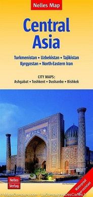 Central Asia Travel Road Map Nelles