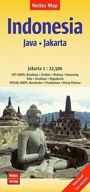 Java Jakarta Indonesia Travel Road Map Nelles