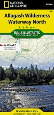 Allagash Wilderness Waterway North Topo Waterproof Nat Geo Hiking Map Trails Illustrated