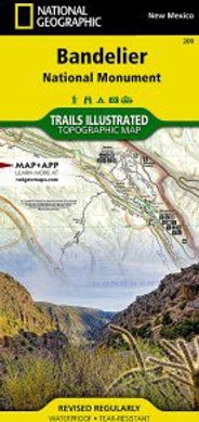 Bandelier National Monument Topo Map Trails Illustrated