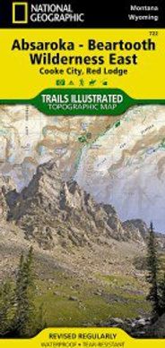 Absaroka Beartooth East Topo Waterproof National Geographic Hiking Map Trails Illustrated
