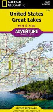 Great Lakes Adventure Topo Road Map Nat Geo Waterproof