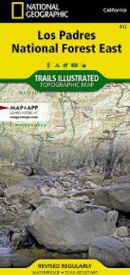 Los Padres Nf East Map National Geographic Topo Trails Illustrated Hiking