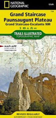 Grand Staircase Paunsaugunt Plateau Topo Waterproof National Geographic Hiking Map Trails Illustrated