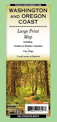 Washington & Oregon Coast Road Map by GMJ