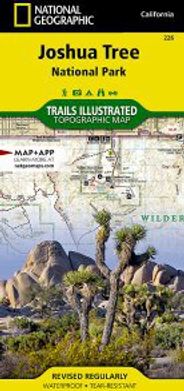 Joshua Tree National Park Topo Map Trails Illustrated Folded