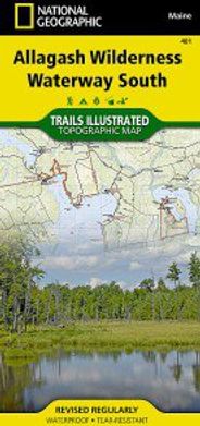 Allagash Wilderness Waterway South Topo Waterproof Nat Geo Hiking Map Trails Illustrated