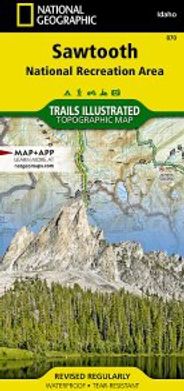Sawtooth National Rec Area Map National Geographic Topo Trails Illustrated Hiking