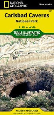 Carlsbad Caverns National Park Topo Map Trails Illustrated Folded