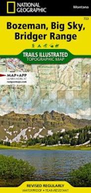 Bozeman Big Sky Bridger Range Topo Waterproof National Geographic Hiking Map Trails Illustrated