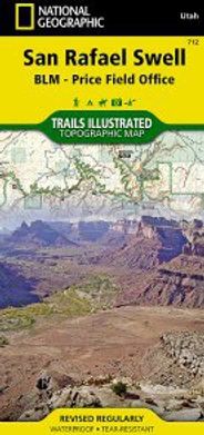 San Rafael Swell Blm Topo Waterproof National Geographic Hiking Map Trails Illustrated