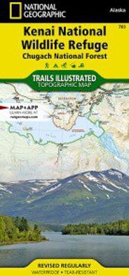Kenai National Wildlife Refuge Topo Waterproof National Geographic Hiking Map Trails Illustrated