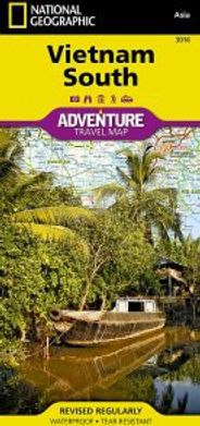 Vietnam South Travel Adventure Road Map Topo Waterproof National Geographic