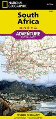South Africa Travel Adventure Map Topo Waterproof National Geographic