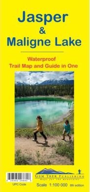 Jasper & Maligne Lake Map by Gem Trek