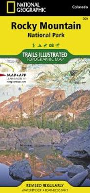 Rocky Mountain National Park Topo Map National Geographic Trails Illustrated