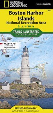 Boston Harbor National Recreational Area Topo Map Folded Waterproof Trails Illustrated