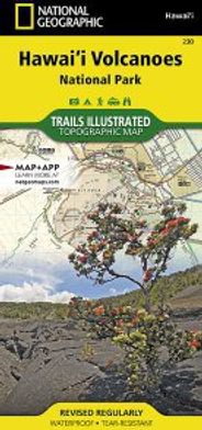 Hawaii Volcanoes National Park Topo Map Trails Illustrated Folded