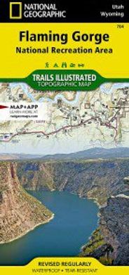 Flaming Gorge National Recreation Area Topo Waterproof National Geographic Hiking Map Trails Illustrated