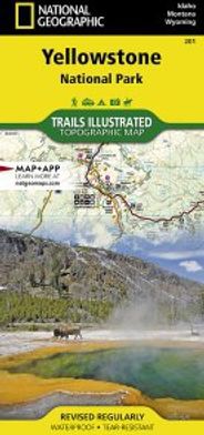 Yellowstone National Park Topo Map National Geographic Trails Illustrated