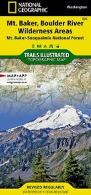 Mt Baker Boulder River Map National Geographic Topo Trails Illustrated Hiking