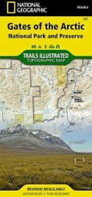 Gates Of The Arctic National Park Topo Map Folded Waterproof Trails Illustrated