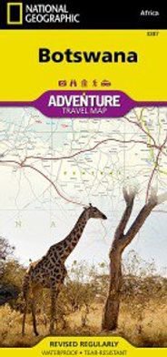 Botswana Travel Adventure Topo Map Nat Geo Waterproof Road