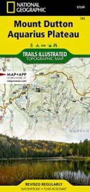 Mt Dutton Aquarius Plateau Topo Waterproof National Geographic Hiking Map Trails Illustrated