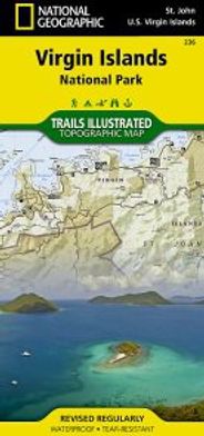 Virgin Islands National Park Topo Map Trails Illustrated Folded