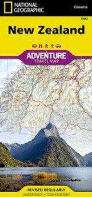 New Zealand Travel Map by National Geographic