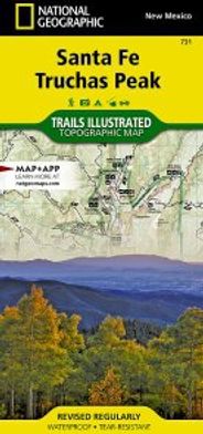 Santa Fe Truchas Peak Topo Waterproof National Geographic Hiking Map Trails Illustrated