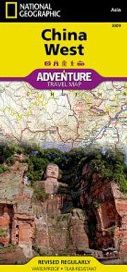 China West Travel Adventure Map Topo Waterproof National Geographic